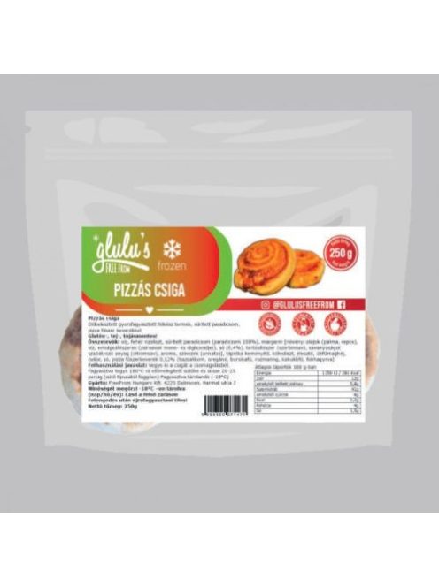 Glulus Freefrom Pizzás Csiga 250 g