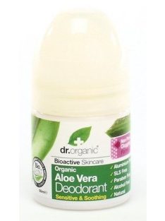   Dr. Organic Bio Aloe Vera bőrnyugtató golyós dezodor (deo-roll on) 50 ml