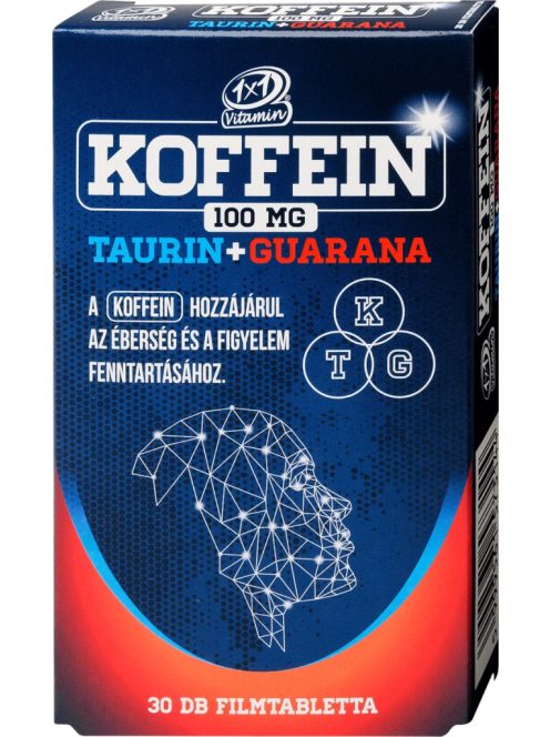 1x1 vitaday koffein+taurin+guarana filmtabletta 30 db