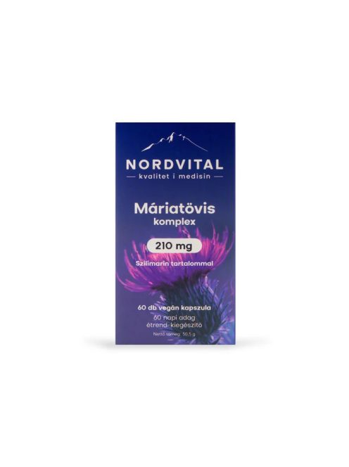 Nordvital Máriatövis komplex 210 mg 60 db kapszula 