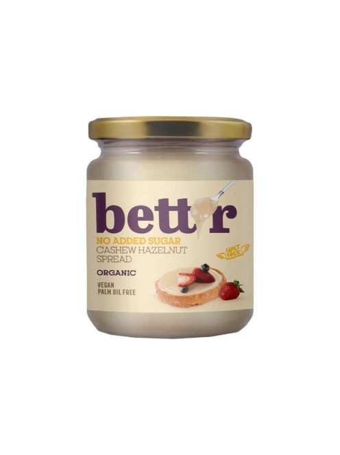 Bett'r Bio Törökmogyorós Kesudió krém cukor nélkül 250g 