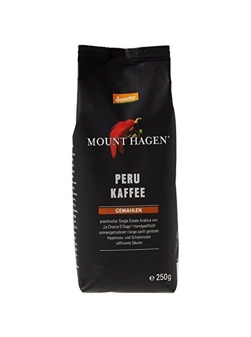 Mount Hagen Bio-Demeter Kávé, őrölt, pörkölt, 100% Peru, Demeter 250 g 