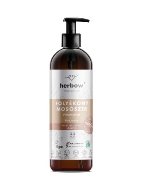 Herbow folyékony mosószer színes ruhákhoz pure nature 1000 ml