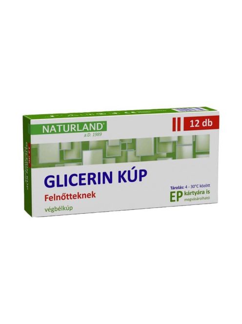 Naturland glicerin kúp felnőtteknek 2500mg 12 db