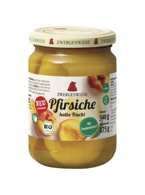 Zwergenwiese BIO Őszibarack befőtt 340g