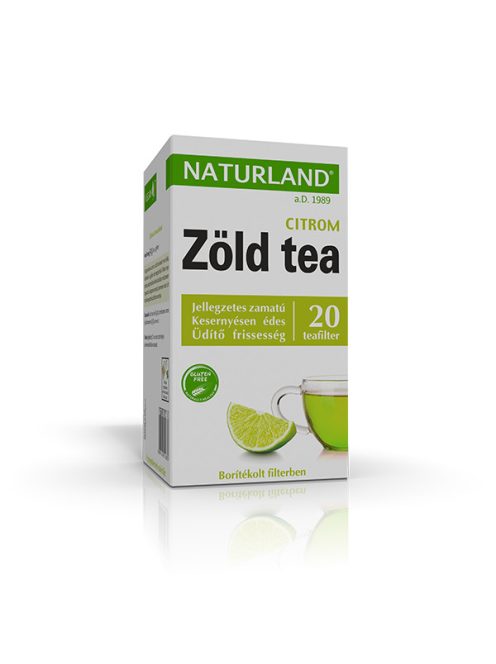 Naturland Zöld Tea Citrom Ízesítéssel 20 filter