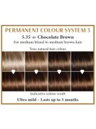 Hairwonder by HennaPlus női tartós hajfesték, barna árnyalat, csokibarna (5.35) (Long Lasting Colour, Chocolate Brown)