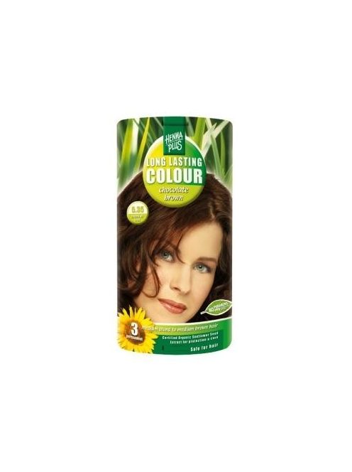 Hairwonder by HennaPlus női tartós hajfesték, barna árnyalat, csokibarna (5.35) (Long Lasting Colour, Chocolate Brown)
