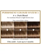 Hairwonder by HennaPlus női tartós hajfesték, szőkés árnyalat, sötétszőke (6) (Long Lasting Colour, Dark Blond)