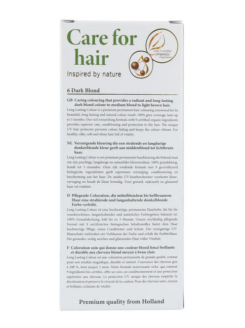 Hairwonder by HennaPlus női tartós hajfesték, szőkés árnyalat, sötétszőke (6) (Long Lasting Colour, Dark Blond)