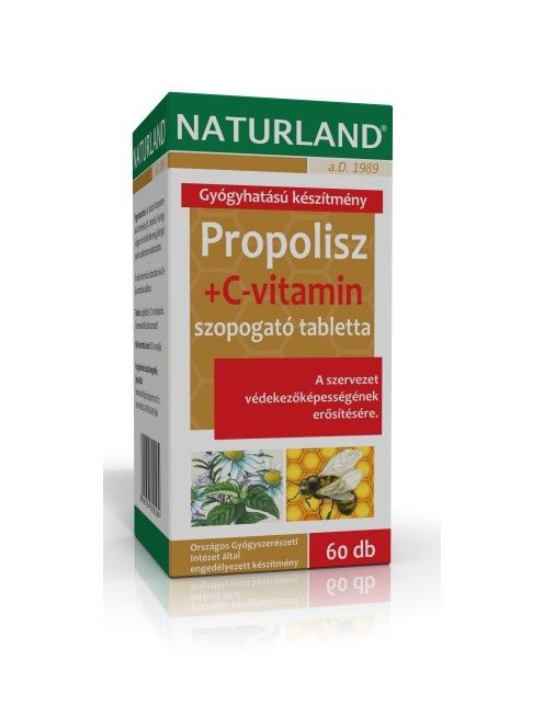 Naturland Propolisz+C-Vitamin Szopogató Tabletta 60 db