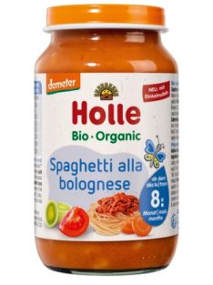   Holle Bio Junior Bolognai Spagetti üveges bébiétel, demeter 220g 