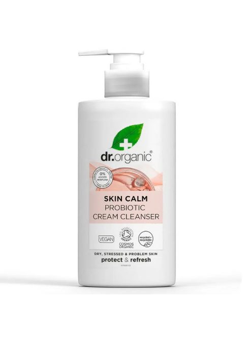 Dr. Organic Skin Calm ProBiotikus krémes arclemosó 150ml