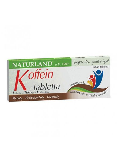 Naturland Koffein Tabletta 40 db