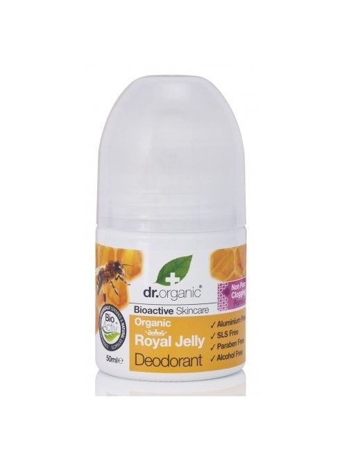 Dr. Organic Bio Alumíniummentes golyós dezodor bioaktív méhpempővel 50 ml