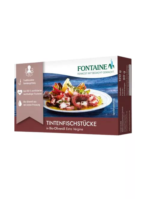 Fontaine Humboldt-tintahal csápok bio olívaolajban 120g