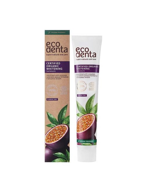 Ecodenta Minősített fehérítő fogkrém maracujával 75ml