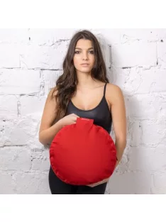   PRANA Standard huzat 36x12 cm kerek ülőpárnához - Piros - CSAK KÜLSŐ HUZAT