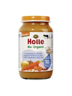   Holle Bio Vöröslencse, zöldségekkel és borjúhússal 220 g  