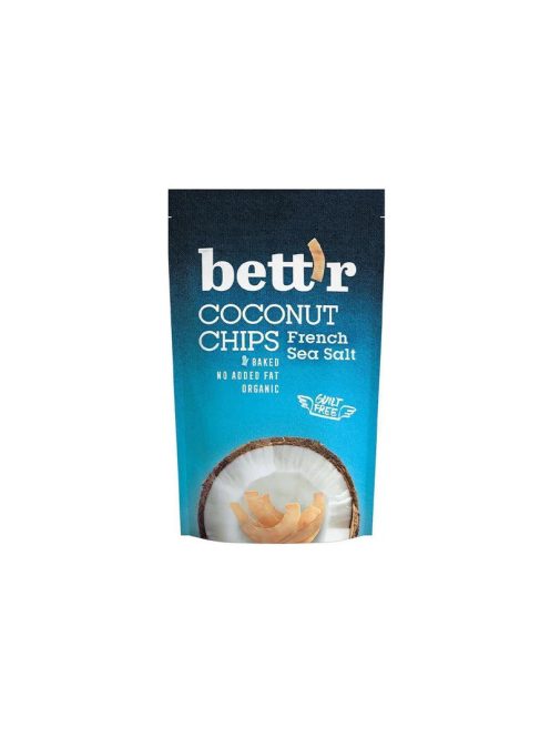 Bett'r Bio Kókusz chips Francia tengeri sós 70g 