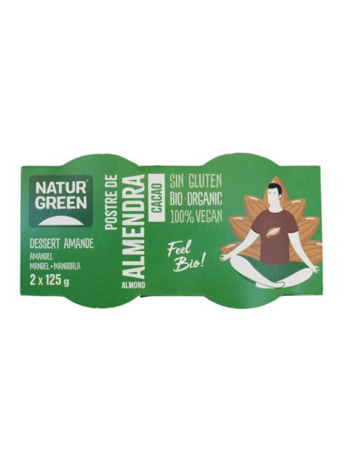 Naturgreen Bio mandula-csokoládé desszert 2*125 g