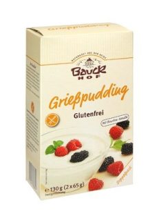 Bauckhof Bio grízpuding, gluténmentes 2*65 g
