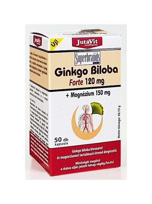 Jutavit Ginkgo Biloba 120 mg + magnézium 150 mg 50 db