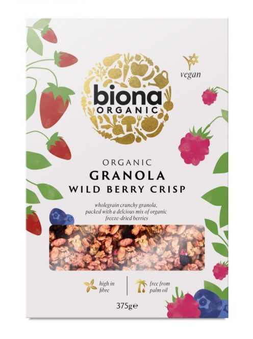 Biona Bio erdei gyümölcsös ropogós müzli 375 g 