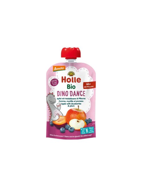 Holle Bio Dino Dance gyümölcspüré 6 hó 100g 