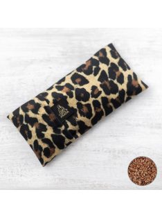   PRANA Lenmag relax szempárna + Safari huzat 22x10 cm - Leopard
