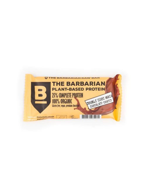 Barbarian Bio étcsoki bevonatos duplacsokis-maca szelet 68g 
