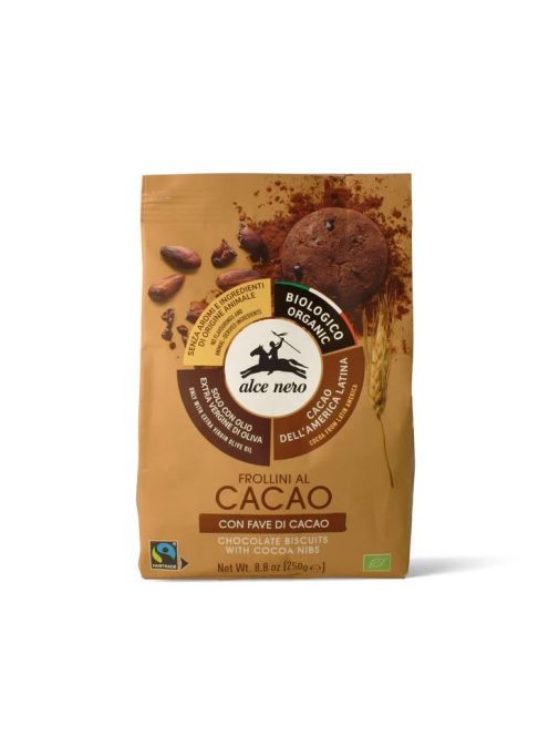 Alce Nero BIO Csokoládés keksz kakaódarabokkal 250g