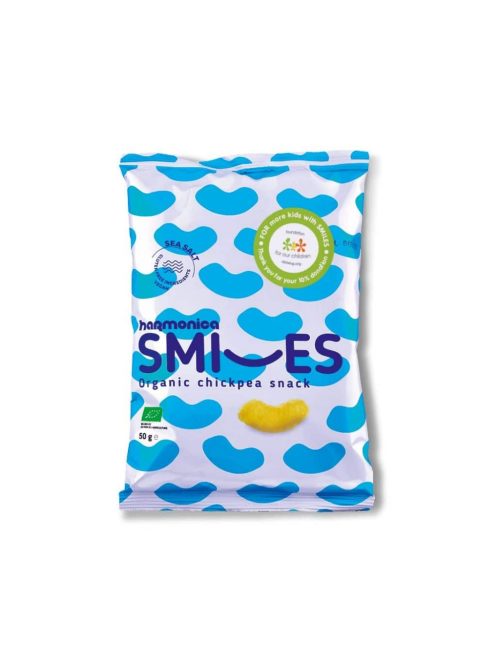 Harmonica Bio SMILES Csicseriborsó snack tengeri sóval 50 g 
