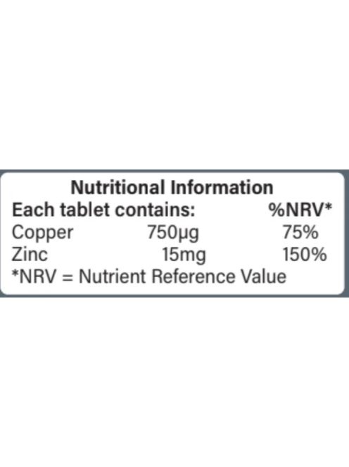 H&B Cink 15 mg+Réz tabletta 120 db 