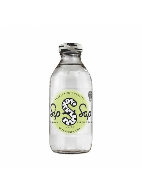 SipSap Bio nyírfavíz gyömbér és lime 330 ml 