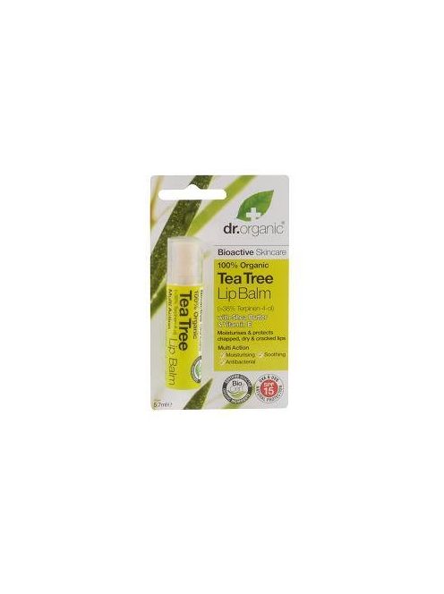 Dr. Organic Bio Teafa ajakápoló (ajakbalzsam)  5,7 ml