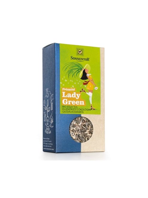 Sonnentor Bio Frissítő Lady Green zöld tea - szálas 90g 