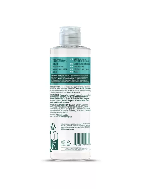 Faith in Nature Hajkondícionáló, Fragrance Free - Illatmentes Kondicionáló 400ml