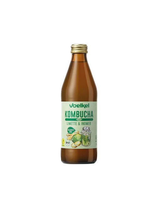 Voelkel Bio Kombucha lime-gyömbér 330ml 