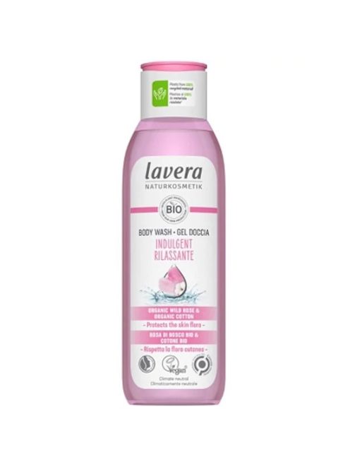 lavera Ápoló tusfürdő, vadrózsa-pamut 250ml 