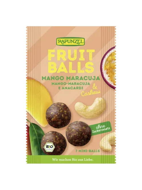 Rapunzel Gyümölcsgolyó mango-maracuja & kesudió BIO 49g