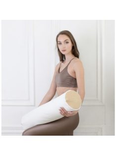   PRANA Extra standard huzat 70x20 cm yoga hengerhez (standard + vegán bőr)  - White Dream - CSAK KÜLSŐ HUZAT