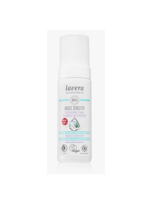 lavera BASIS Sensitive arctisztító hab 150ml 