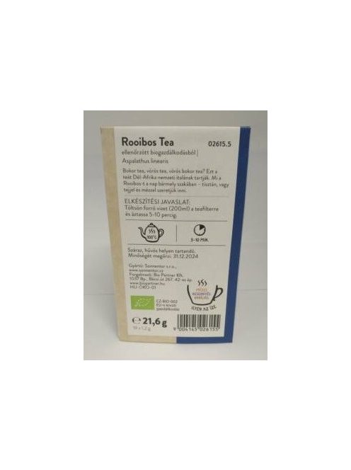 Sonnentor Bio Rooibos tea - filteres 21,6 g