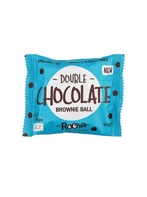 Roobar Bio Duplacsokis Brownie golyók 40 g 