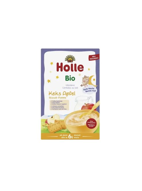 Holle Bio Kekszes és almás tejkása 6 hó 250g 