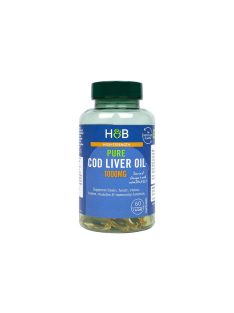 H&B Csukamájolaj kapszula 1000 mg 60 db 