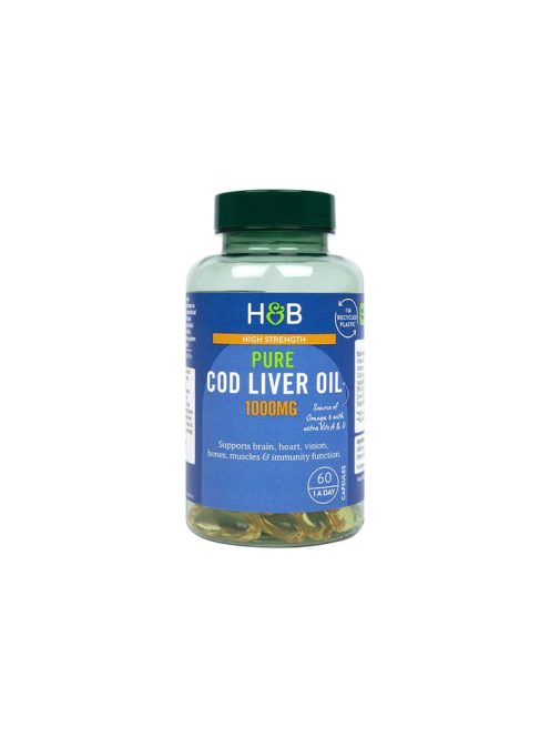 H&B Csukamájolaj kapszula 1000 mg 60 db 