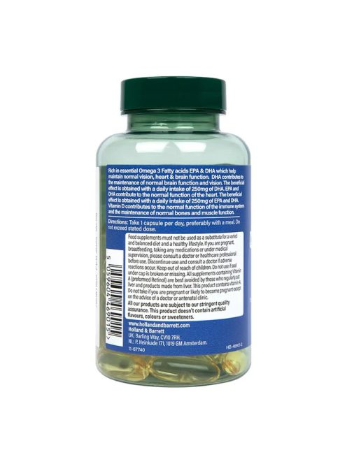 H&B Csukamájolaj kapszula 1000 mg 60 db 
