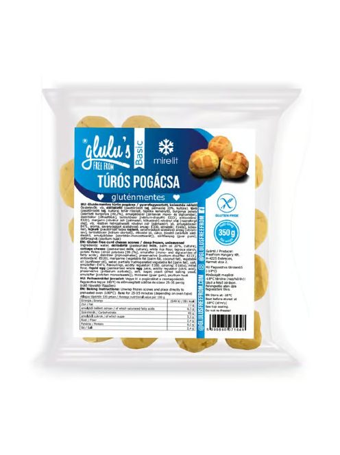 Glulus Freefrom Basic Túrós Pogácsa Gluténmentes 350 g